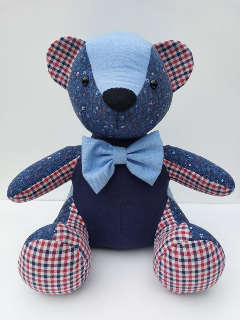 Teddy Bear made from a deceased Partner's worn clothing