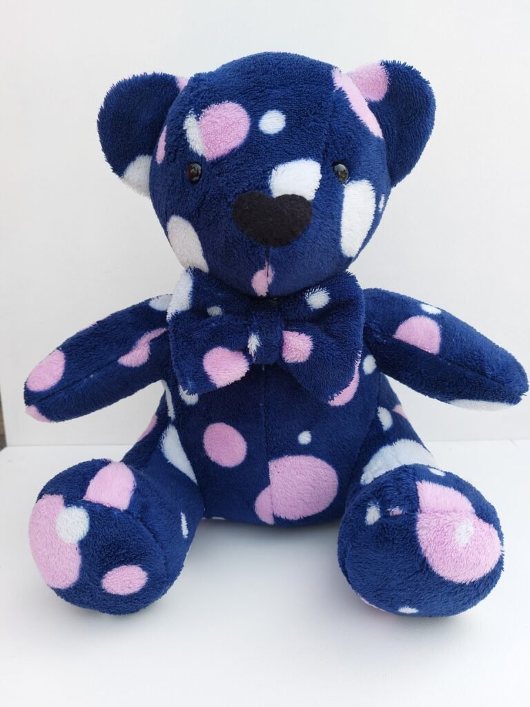 Memory bear made with a deceased persons used clothing